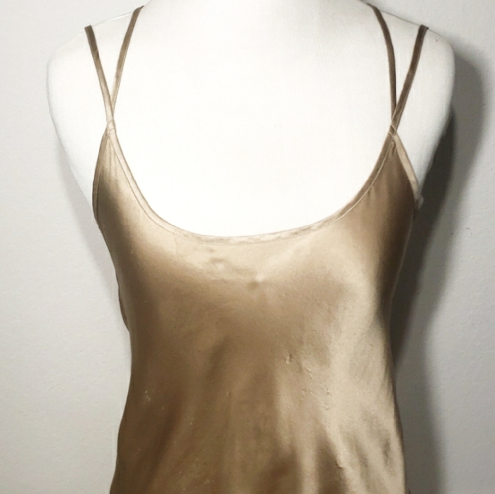 Gold Silk Slip - Picture 3 of 7